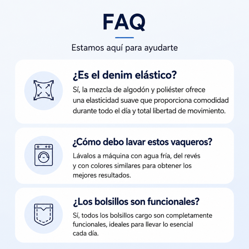 Rita | Vaqueros tipo cargo, elásticos y cortos para mujer