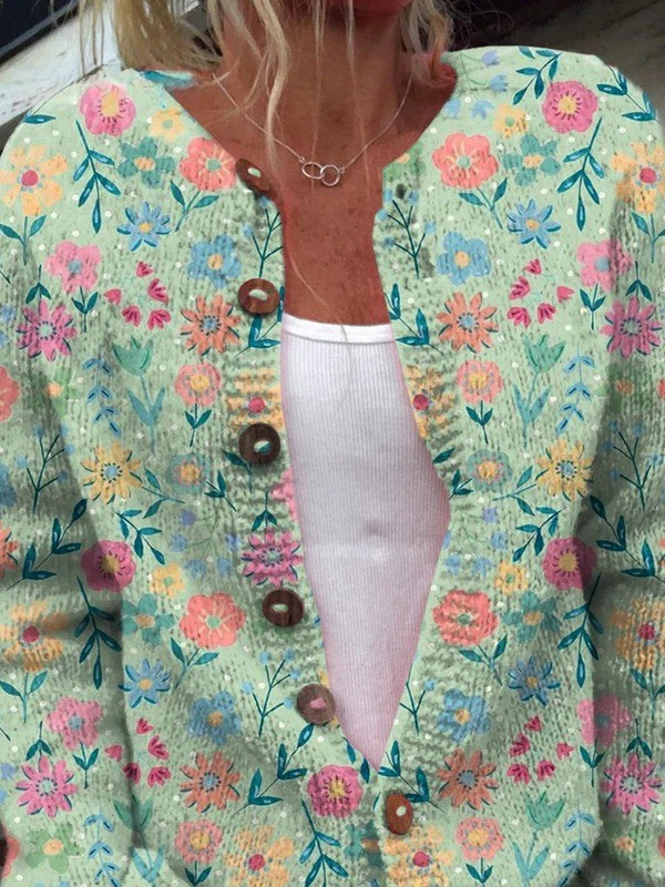 Soraya | Cárdigan floral vintage para mujer