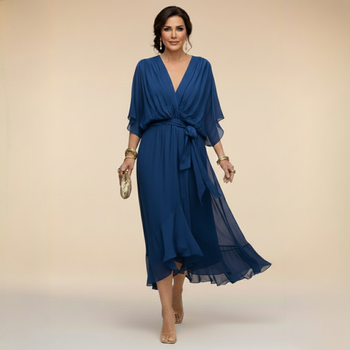 Olivia | Vestido Midi Fluido
