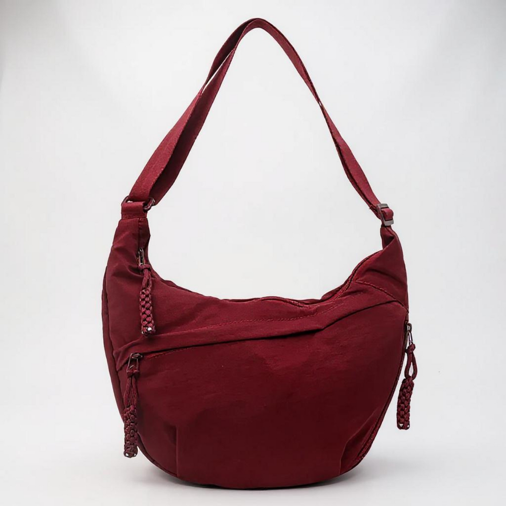 Rosa | Bolso de hombro color burdeos