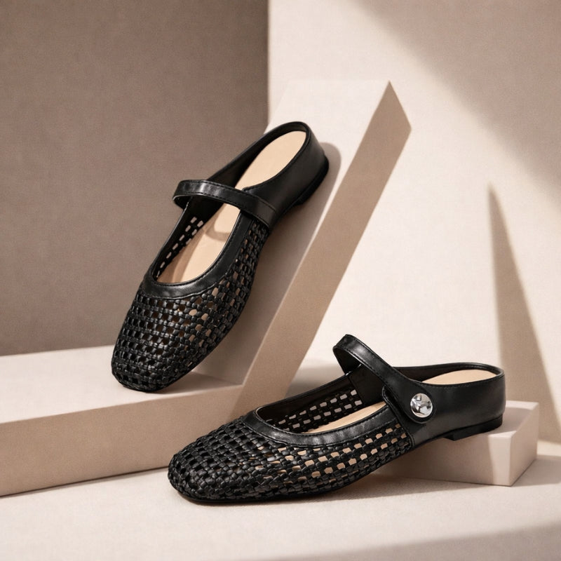 Teresa | Zapatos planos tipo mule ortopédicos