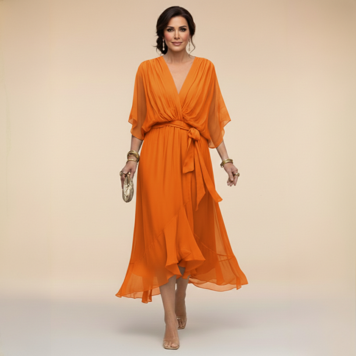 Olivia | Vestido Midi Fluido