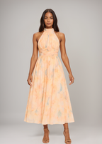 Antonia | Elegante vestido largo con cuello halter