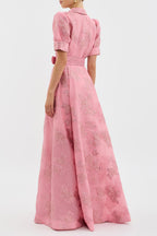 Alba | Vestido corto con mangas abullonadas