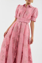 Alba | Vestido corto con mangas abullonadas