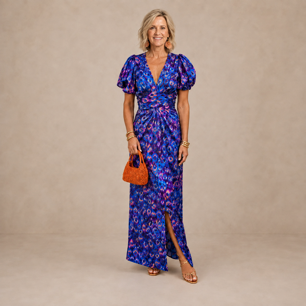 Valeria | Vestido elegante con mangas plisadas