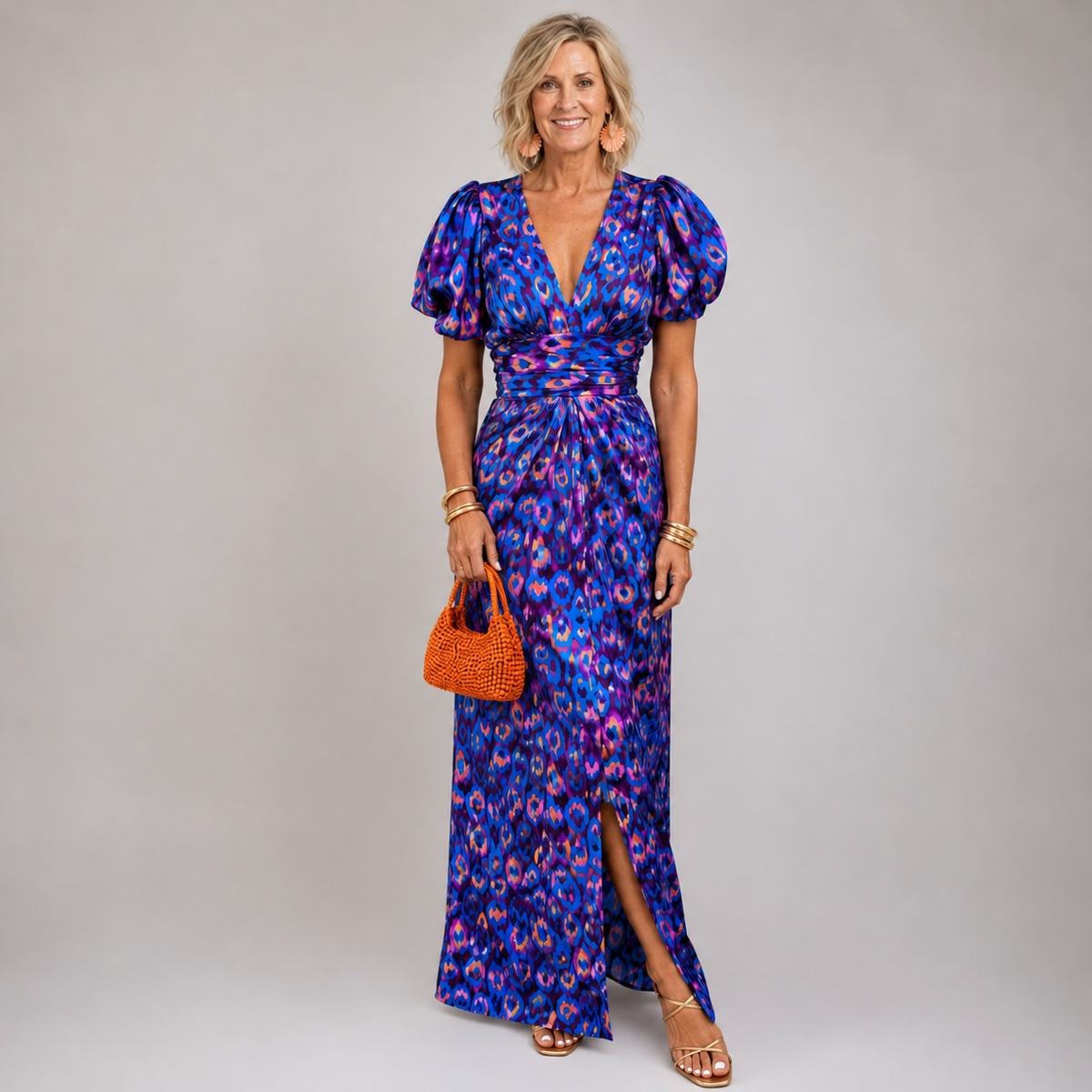 Valeria | Vestido elegante con mangas plisadas