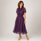 Florencia | Vestido largo con escote en forma de gota y ribete de encaje de gasa