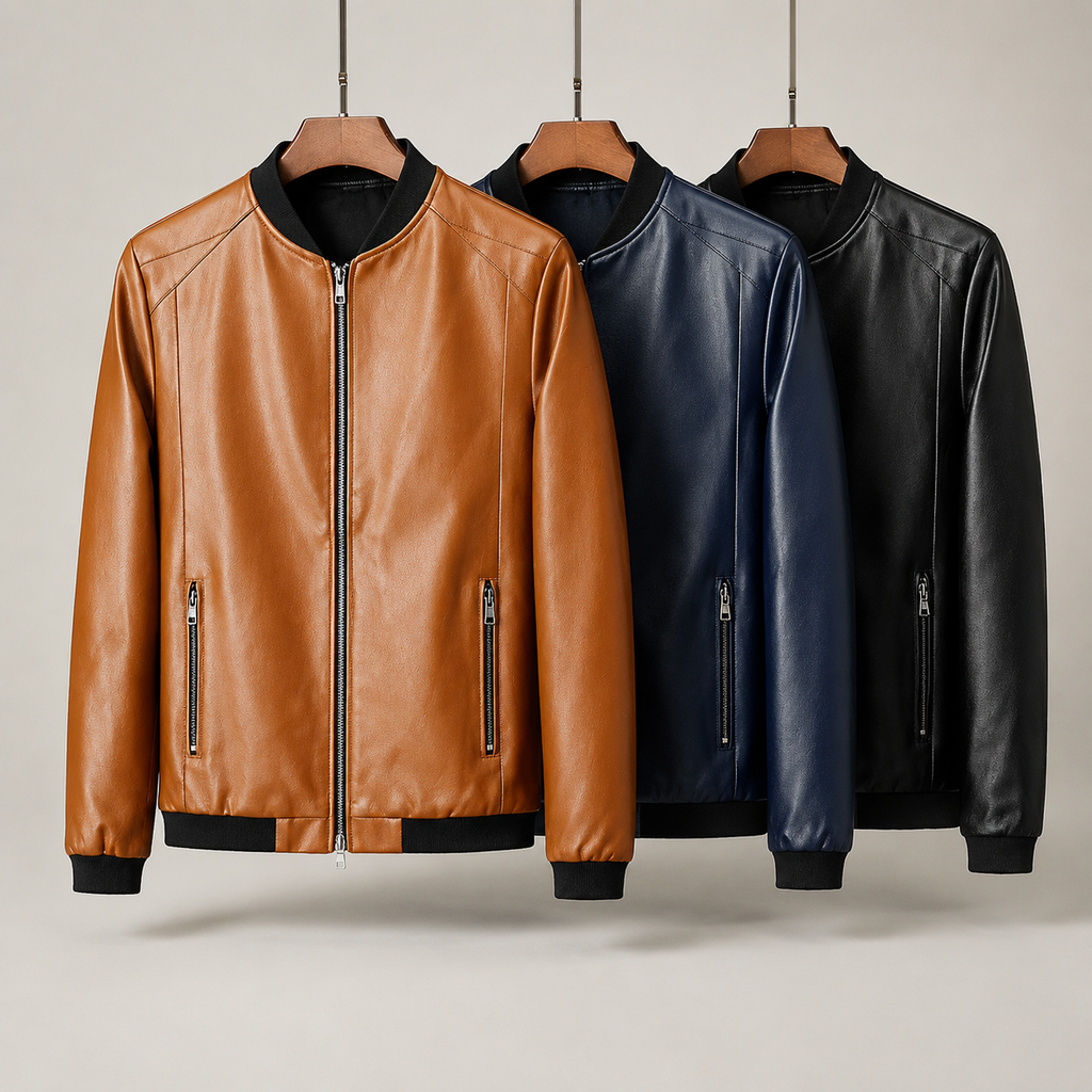 Agustín | Chaqueta bomber de piel