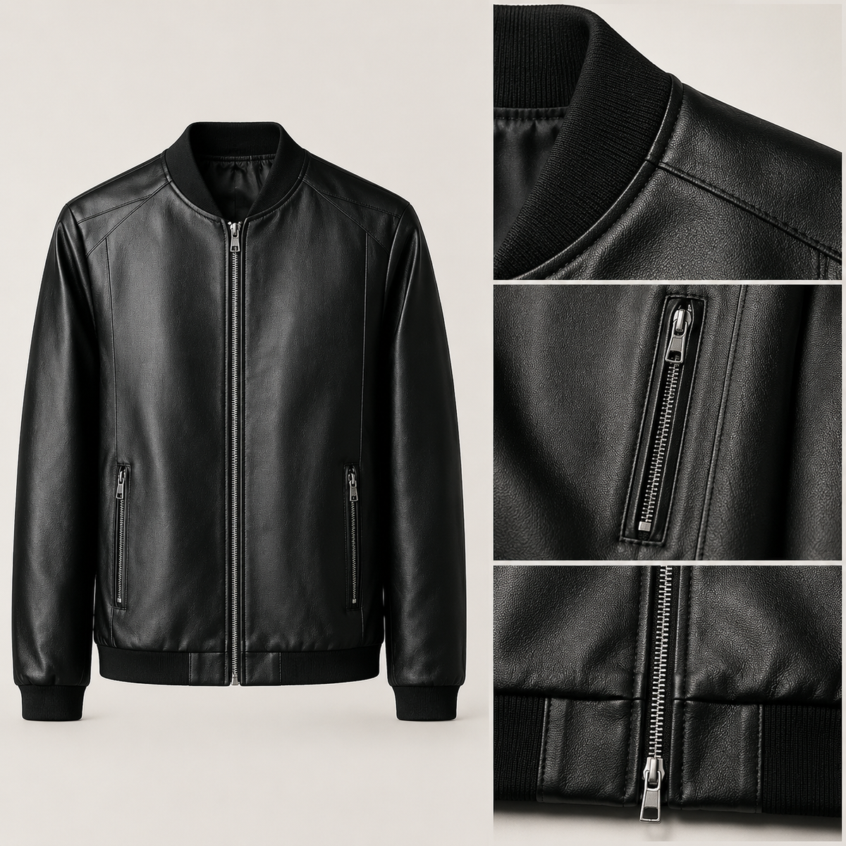 Agustín | Chaqueta bomber de piel