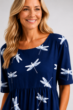 Eva │ Vestido midi estilo dragonfly