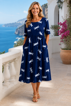 Eva │ Vestido midi estilo dragonfly