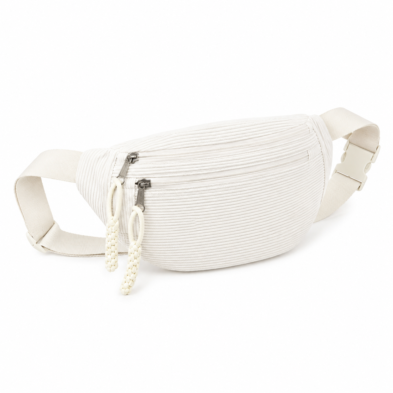Patricia | Bolso de hombro de terciopelo acanalado