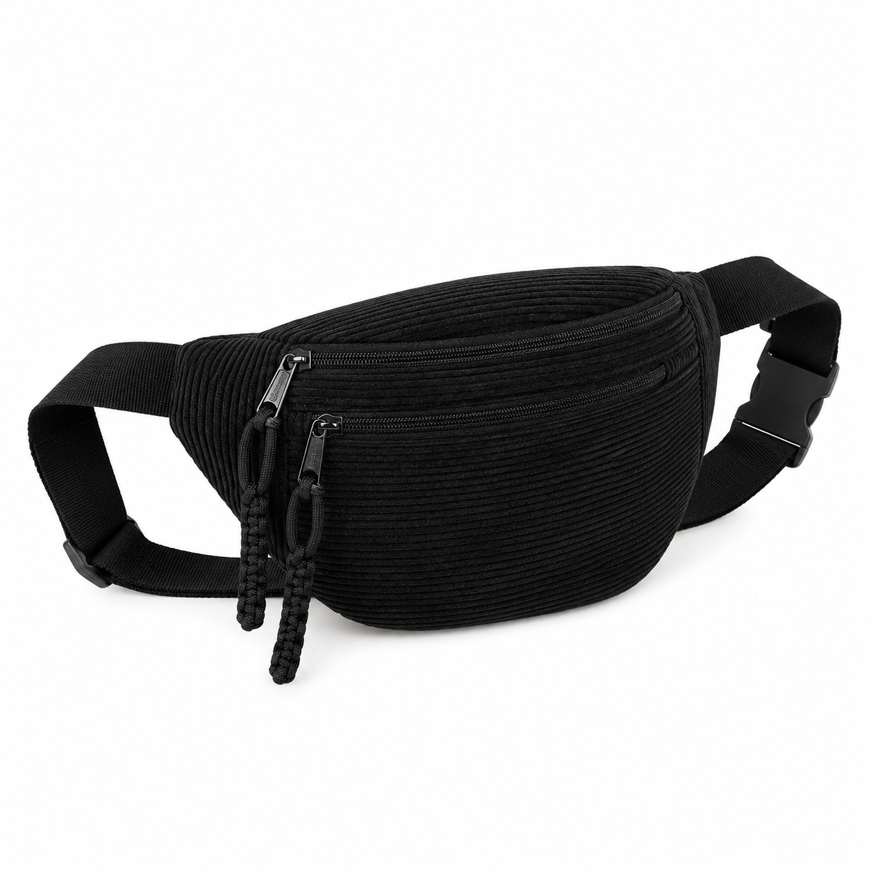 Patricia | Bolso de hombro de terciopelo acanalado