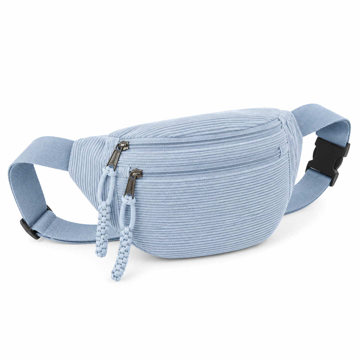 Patricia | Bolso de hombro de terciopelo acanalado