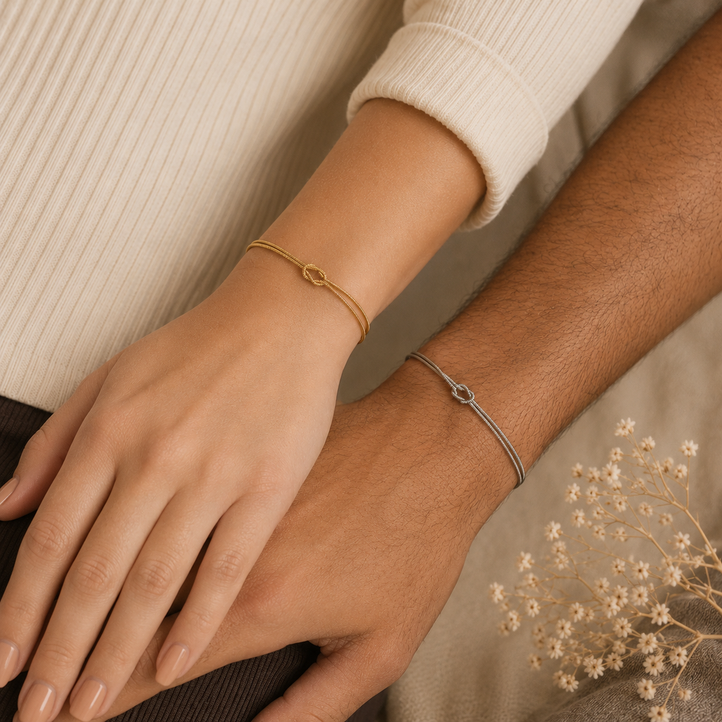 Vínculo Eterno | pulsera con nudo de amor