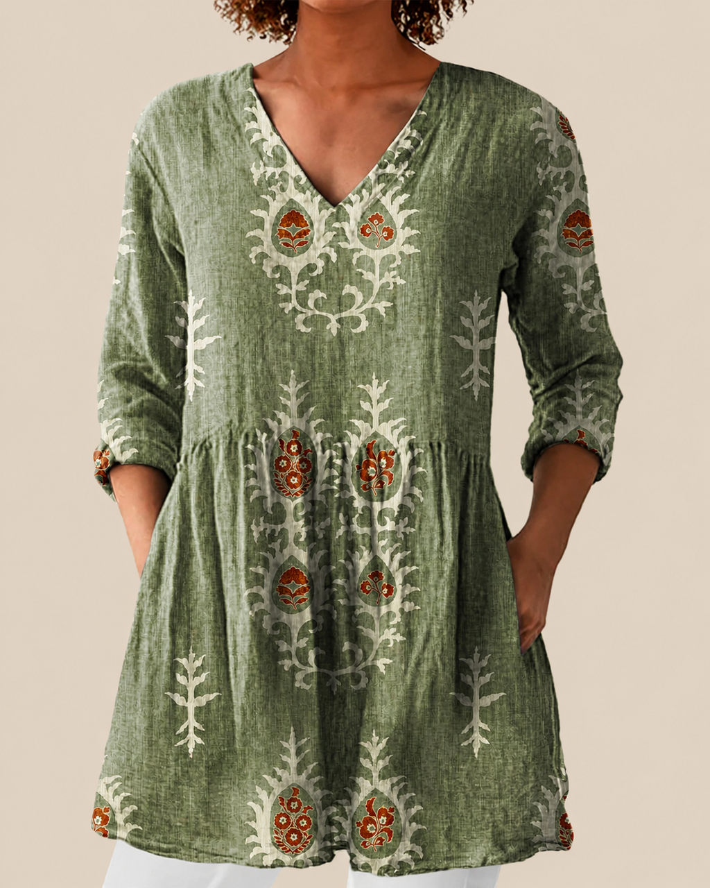 Amelia | Blusa larga con un estampado llamativo
