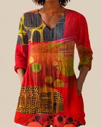 Anita | Blusa larga con un estampado llamativo