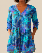 Rebeca | Blusa larga con un estampado llamativo