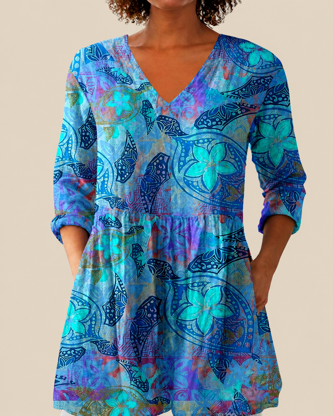 Rebeca | Blusa larga con un estampado llamativo
