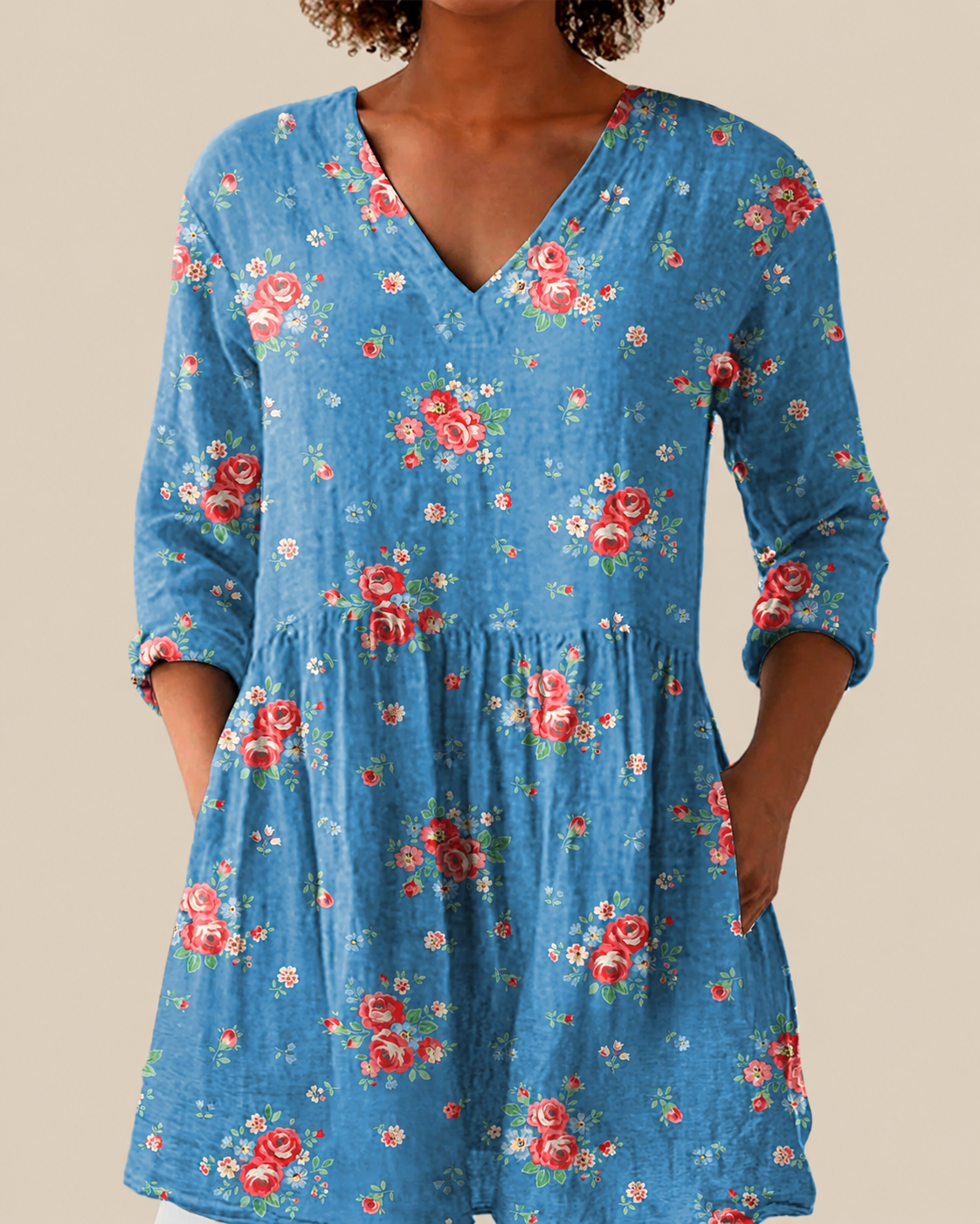 Serena | Blusa larga con un estampado llamativo