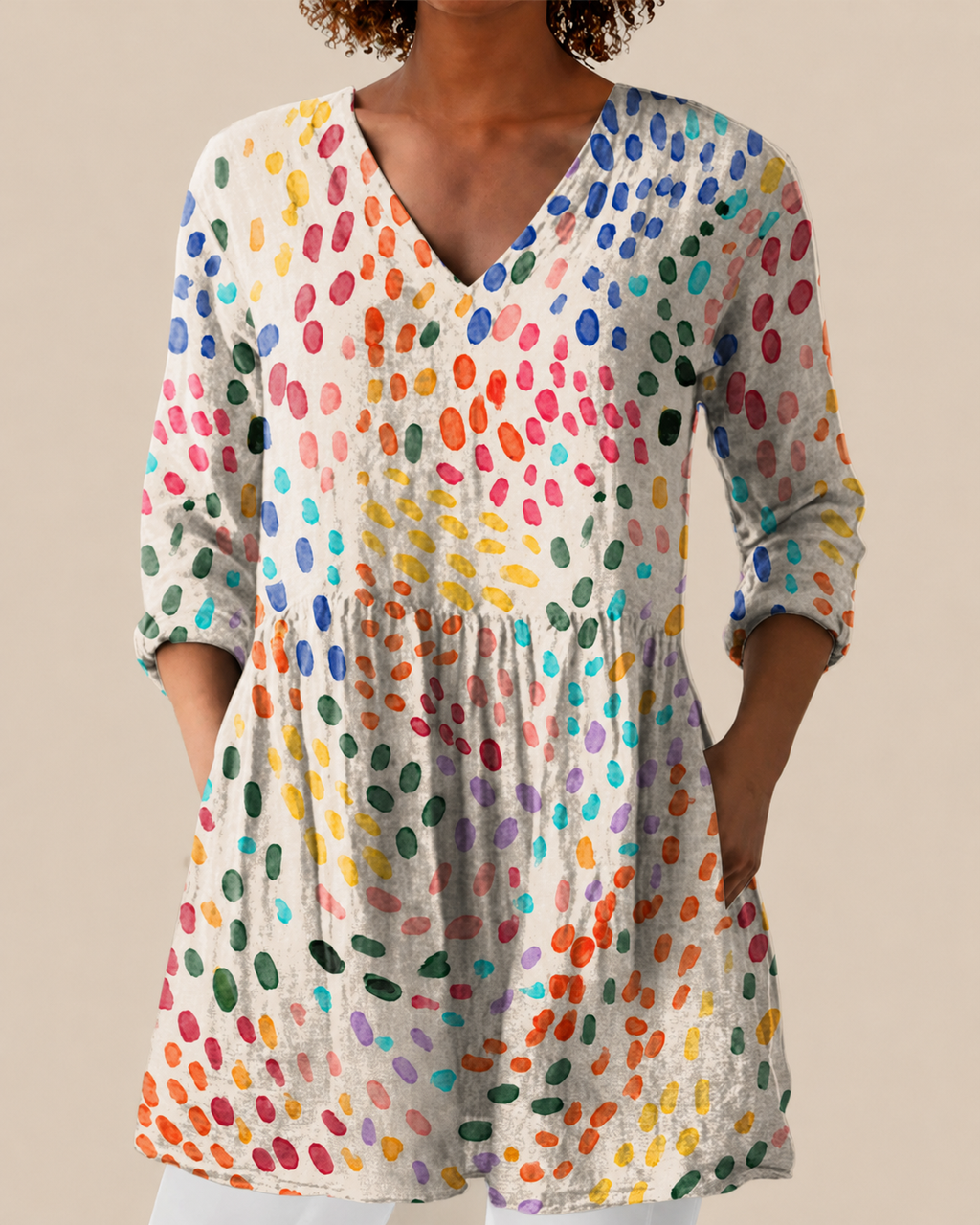 Noemi | Blusa larga con un estampado llamativo
