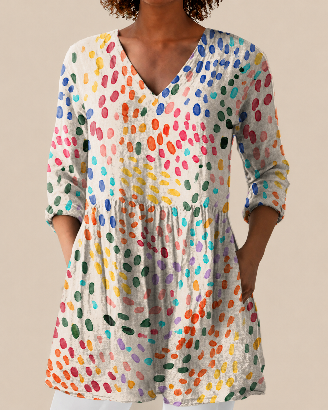 Noemi | Blusa larga con un estampado llamativo