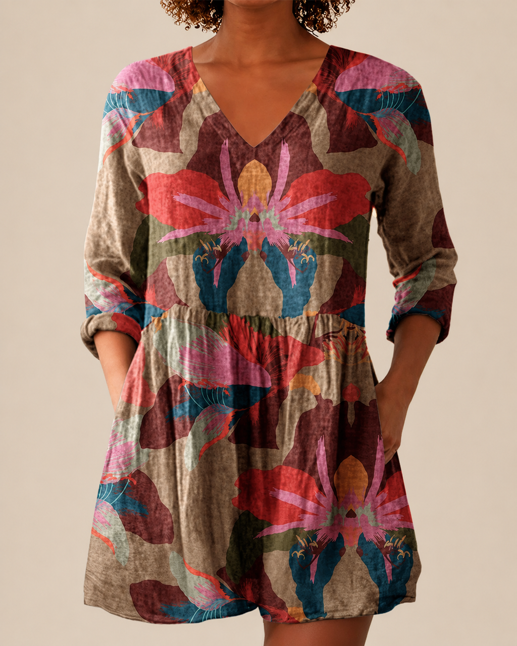 Dolores | Blusa larga con un estampado llamativo