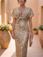 Antonella | Vestido elegante de tejido ligero y fluido