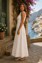 La Bella | Elegante vestido largo bordado