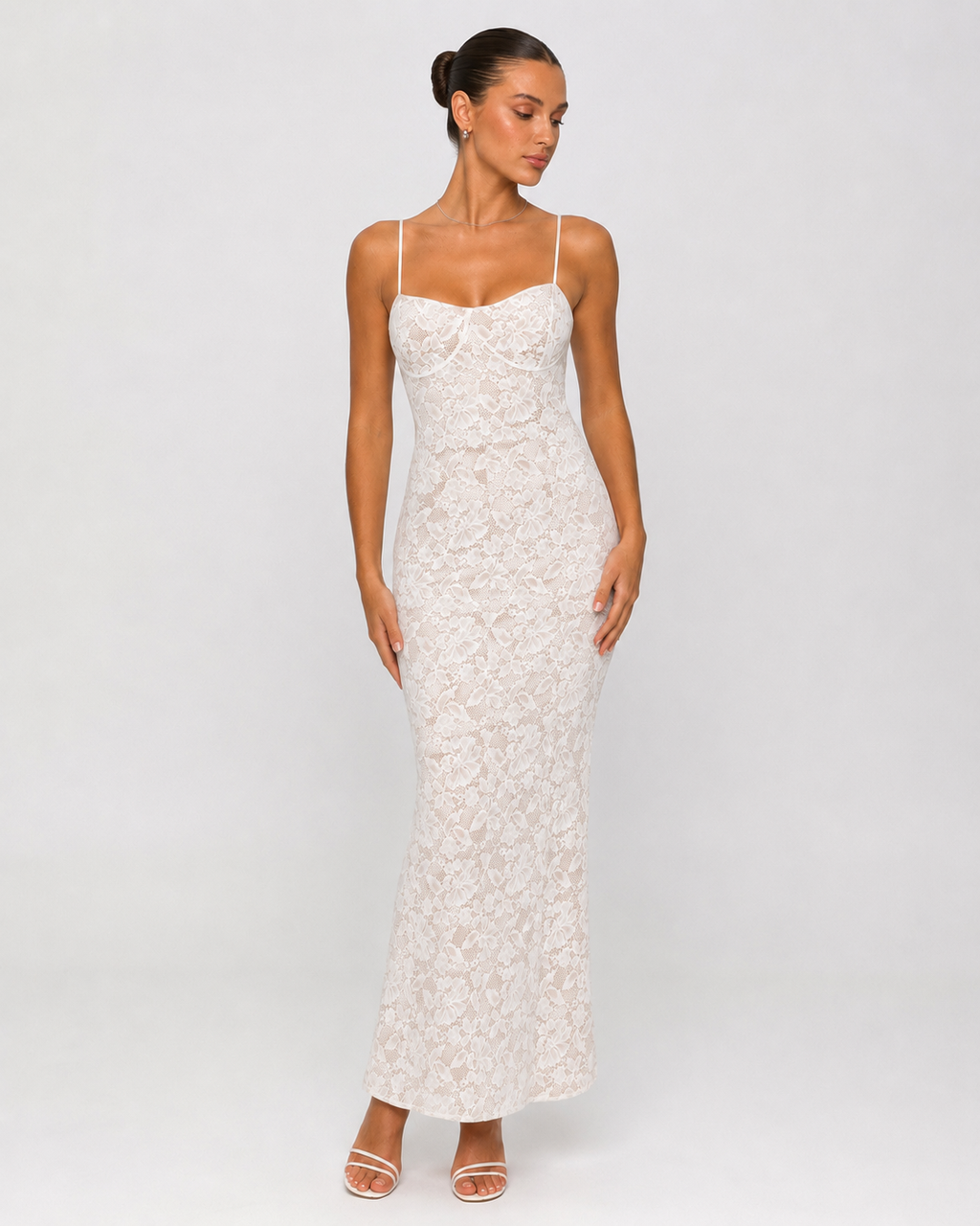 Belén  | Vestido maxi con encaje