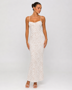 Belén  | Vestido maxi con encaje