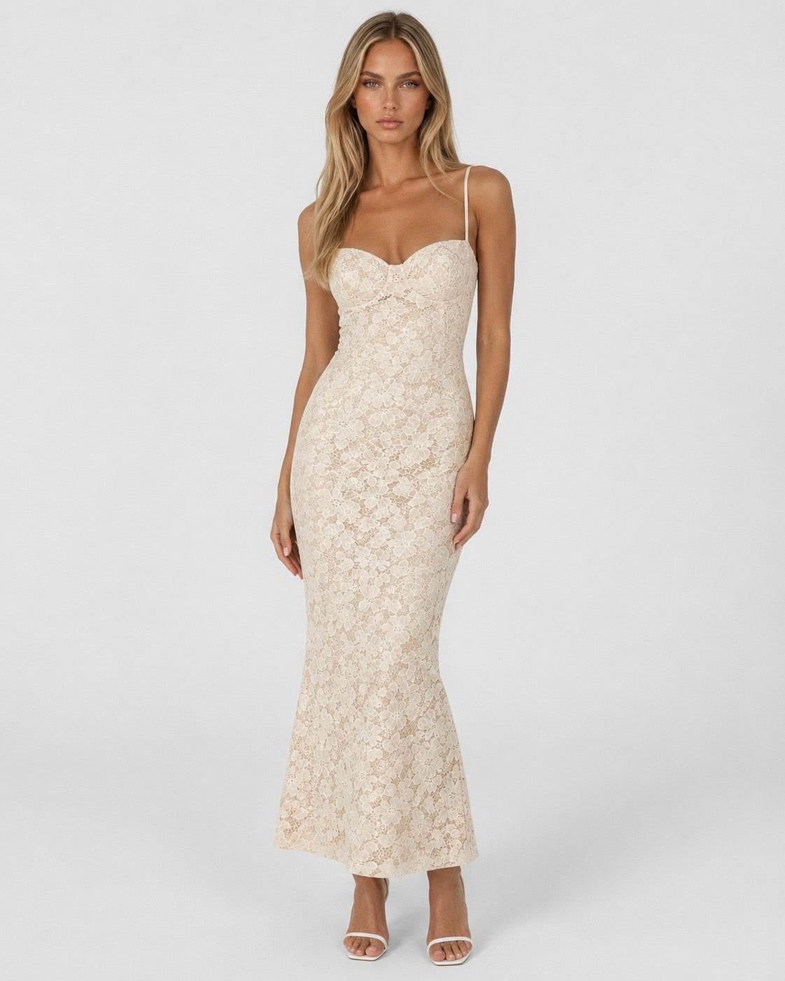 Belén  | Vestido maxi con encaje