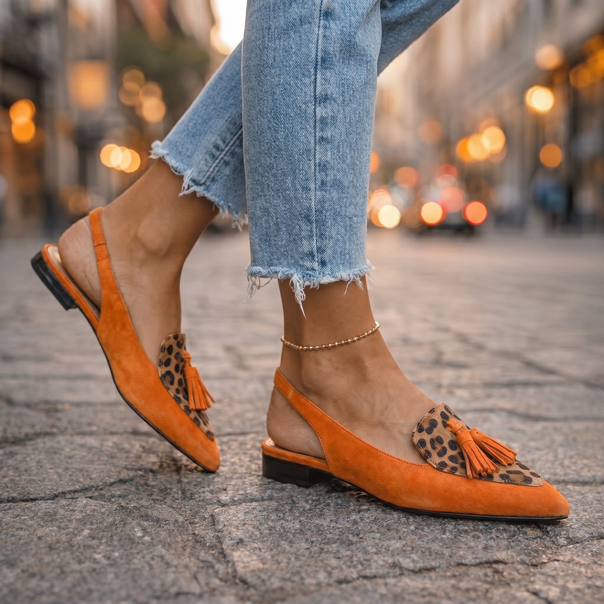 Elena | Sandalias con tiras y flecos