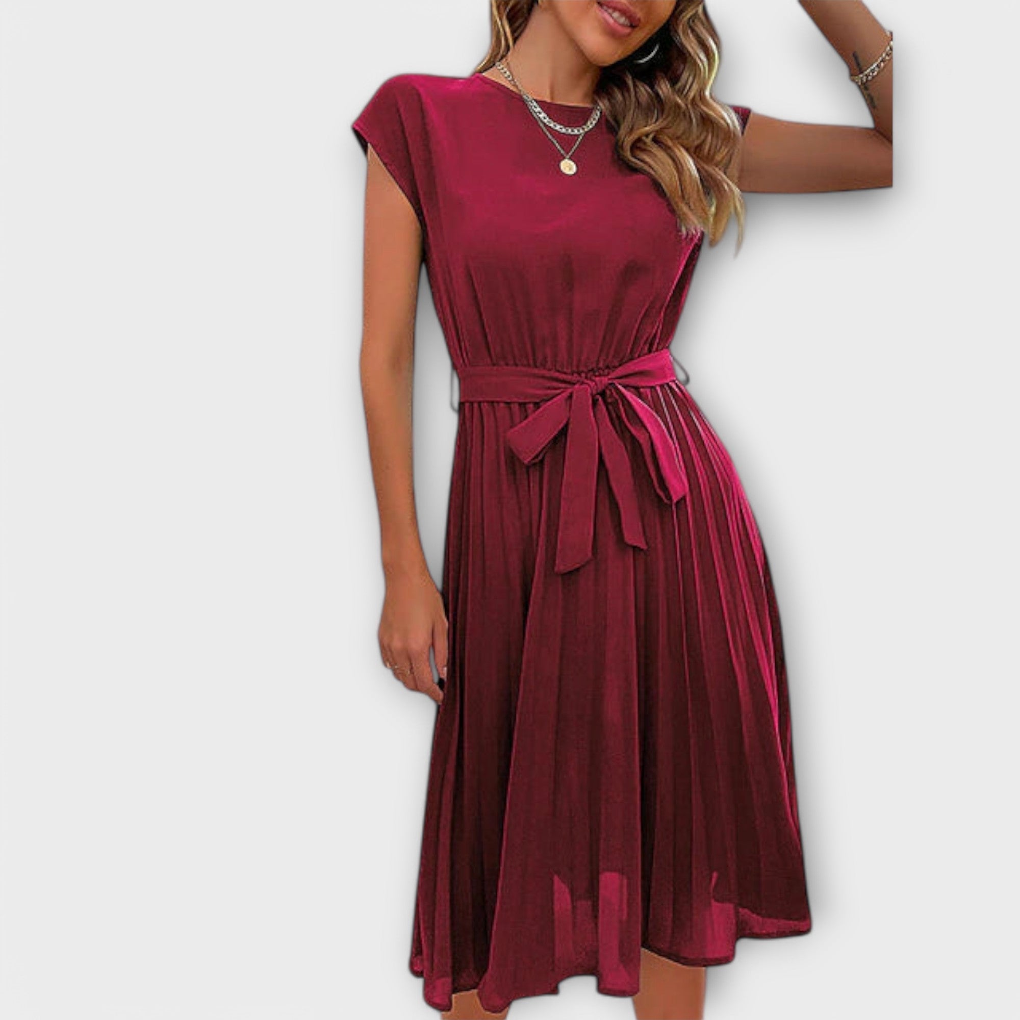 Cleo | Vestido plisado informal