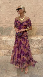Erica | Vestido de noche color coral
