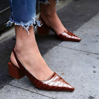 Grabiela | Zapatos de tacón con punta ancha