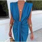 Isabela - Vestido de fiesta con escote pronunciado
