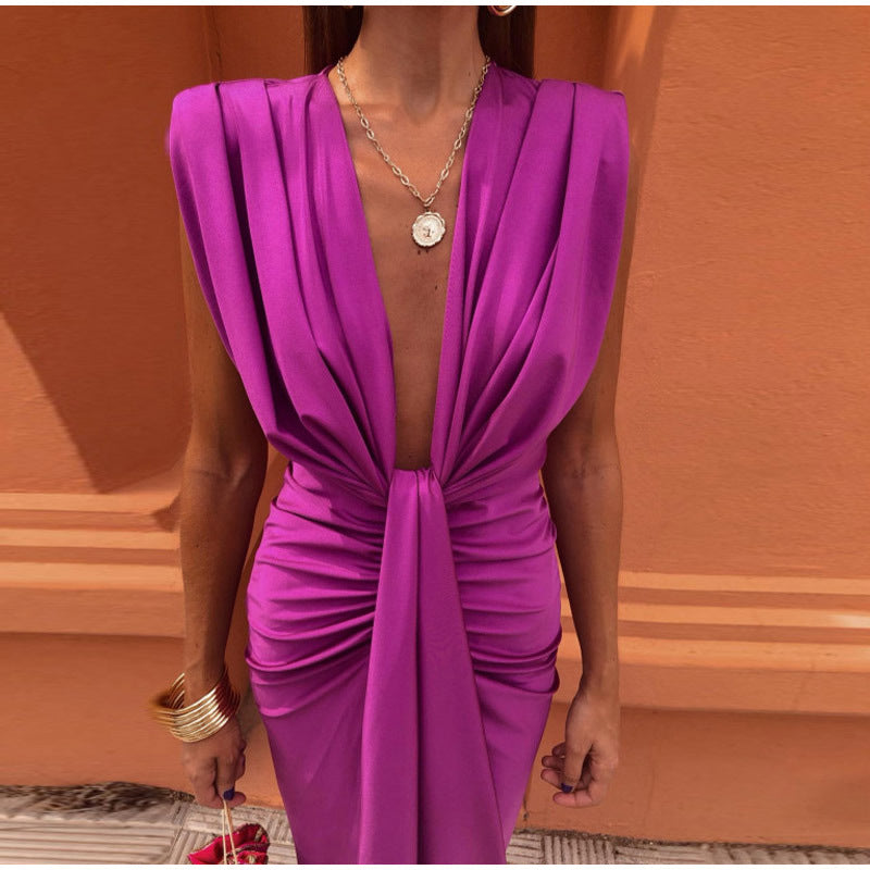 Isabela - Vestido de fiesta con escote pronunciado