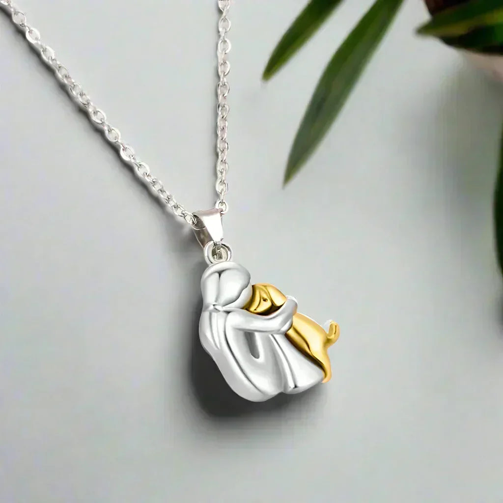 Colgante Amistad Eterna™ | Símbolo del Amor entre Mujer y Perro