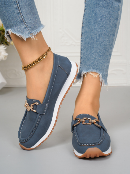 Paula | Mocasines ortopédicos con hebilla plana