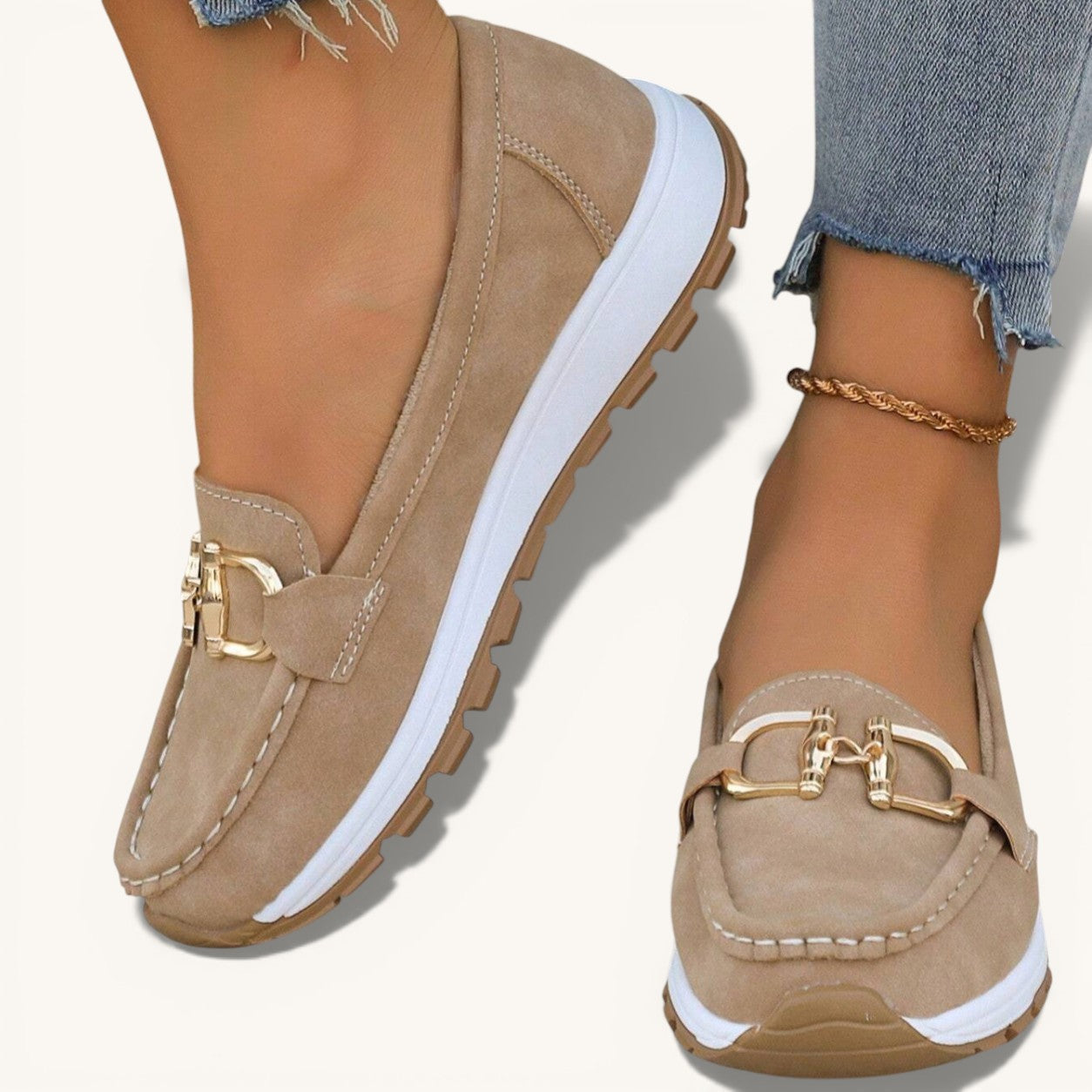 Daniela | Mocasines de plataforma con hebilla