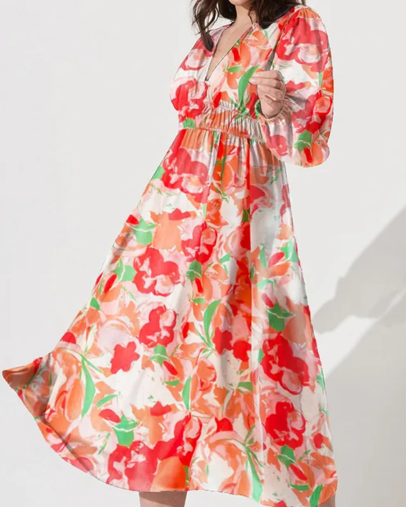 Selena | Vestido femenino con estampado floral