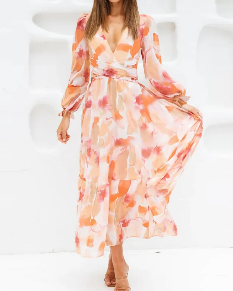 Selena | Vestido femenino con estampado floral