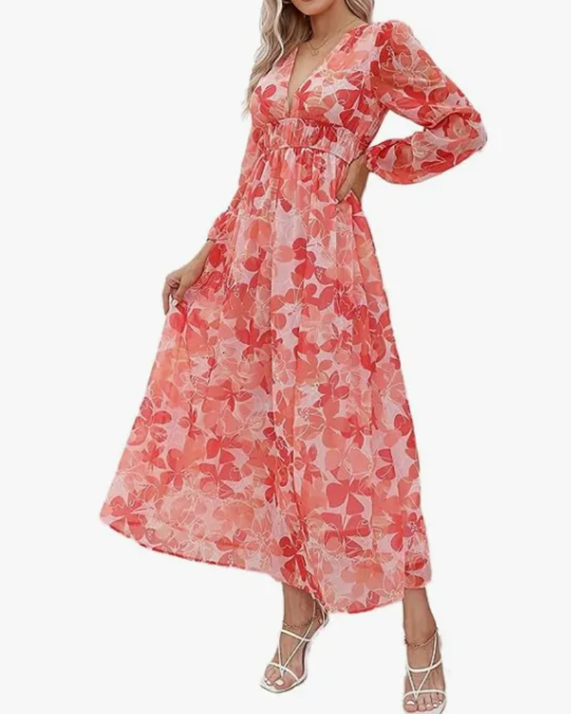 Selena | Vestido femenino con estampado floral