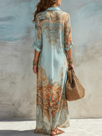 Serena | vestido camisón mediterráneo