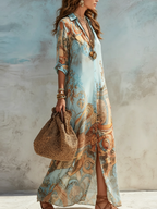 Serena | vestido camisón mediterráneo