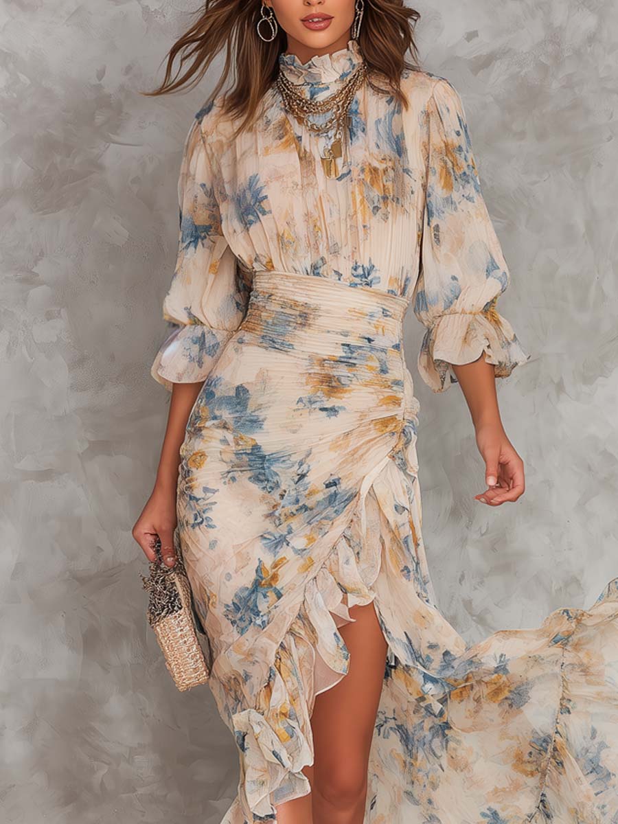 Julieta | Vestido Floral Asimétrico