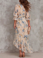 Julieta | Vestido Floral Asimétrico