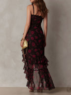 Valentina | Vestido Floral con Volantes
